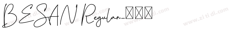 BESAN Regular字体转换